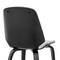Armen Living Brinley Gray Faux Leather and Black Wood Dining Room Accent Chair LCBNSIBLGR - alternate 5
